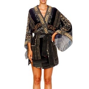 Camilla For The Love of Lhasa Kimono w Tie Belt XS